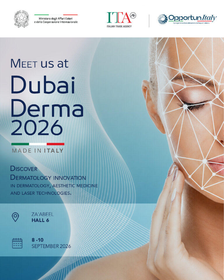 Italian Trade Agency Debuts First National Pavilion at Dubai Derma 2026 as Italian Dermatology and Skincare Exports to UAE...